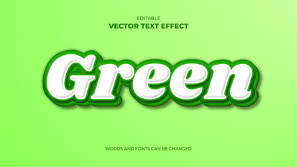Fototapeta premium green editable text effect