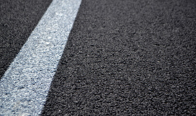 Fototapeta premium Road ahea with white line