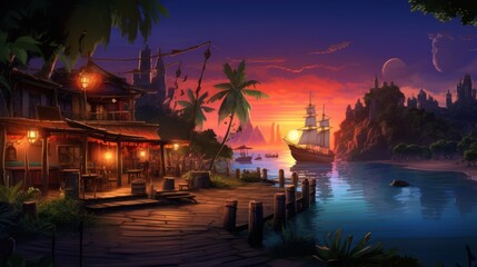 Fototapeta premium Role Playing Games Game Art Background