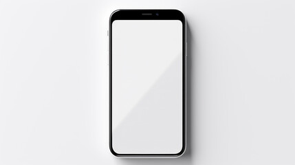 phone isolated on white Generative Ai