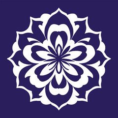 flower logo vector simple abstract flat mandala tattoo plant color blossom floret bloom stencil