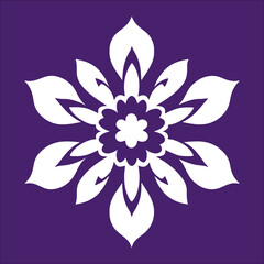 flower logo vector simple abstract flat mandala tattoo plant color blossom floret bloom stencil