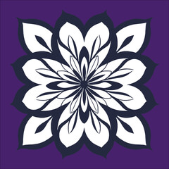 flower logo vector simple abstract flat mandala tattoo plant color blossom floret bloom stencil