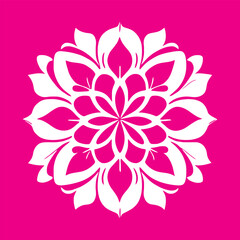 flower logo vector simple abstract flat mandala tattoo plant color blossom floret bloom stencil