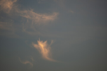 クリオネのような夕焼け雲
 - obrazy, fototapety, plakaty