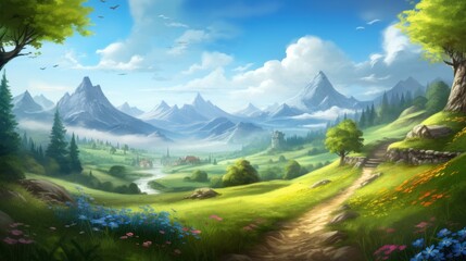 Fantasy Landscape Game Art