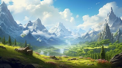 Fantasy Landscape Game Art