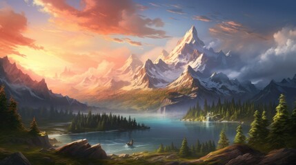 Fantasy Landscape Game Art