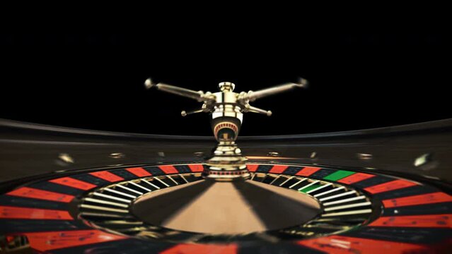 Roulette Casino Spinning Loop with an Alpha Channel