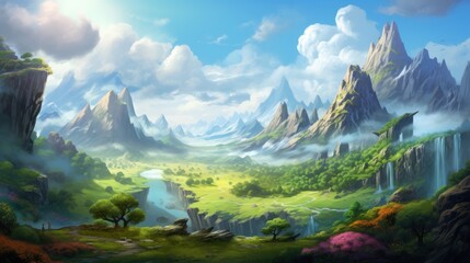 Fantasy Landscape Game Art