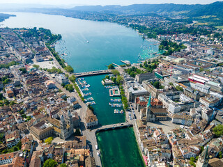 view of the city of zurich