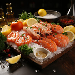 raw salmon fillet