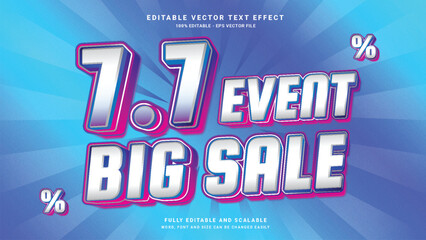 7.7 EVENT BIG SALE TEXT EFFECT