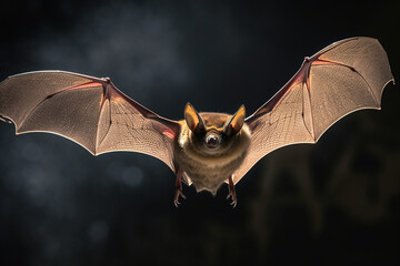 bat animals are flying  - obrazy, fototapety, plakaty