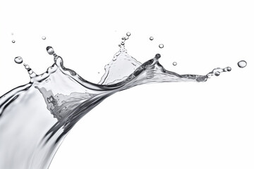 Water splash with a white background. Generative ai