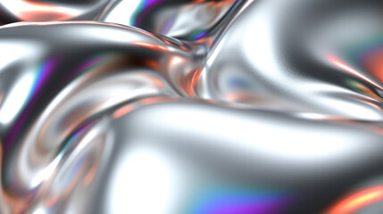 Holographic paper texture. metallic background