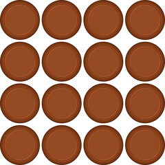 Pattern homemade cookie different taste in pastry biscuit