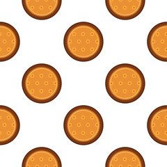 Fototapeta premium Pattern homemade cookie different taste in pastry biscuit