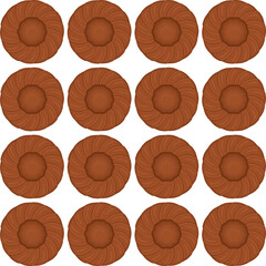 Pattern homemade cookie different taste in pastry biscuit