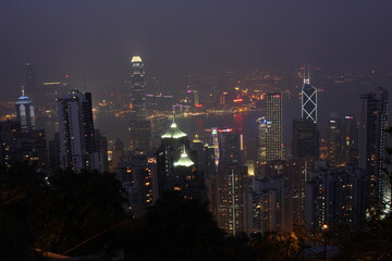 Viaje a Hong Kong, fotos tomadas de noche en la ciudad 