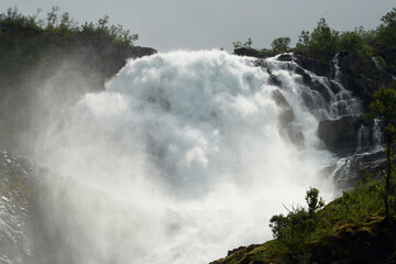 Kjosfossen waterfall iceland