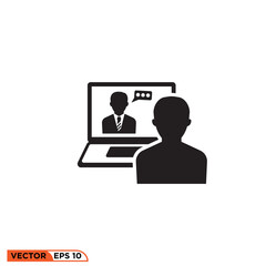 Icon vector graphic of Monitor