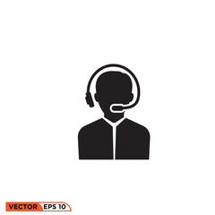 Icon vector graphic of Operator human