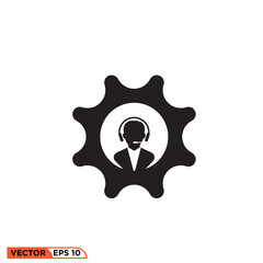 Icon vector graphic of operator