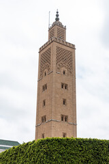 Obraz premium Minaret of the Assounna mosque in the center of Rabat in Morocco