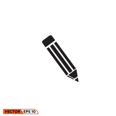 Icon vector graphic of pencil 