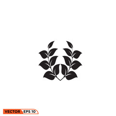 Plant icon vector graphic element template