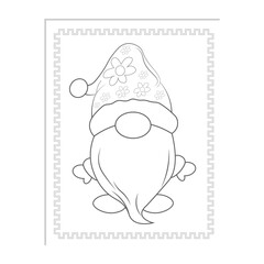 Gnome Coloring Pages for Kids