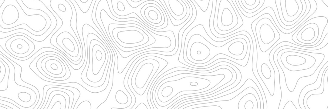 Light topographic topo contour map background.  Geographic abstract grid. vector illustration