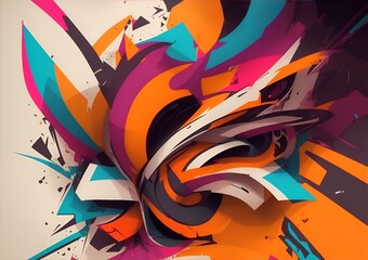 Naklejka premium graffiti on wall