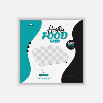 Food Social Media Post. food social media promotion anner