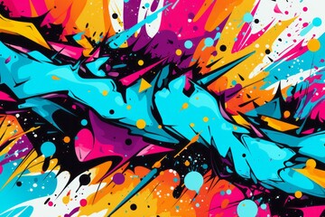 vibrant abstract pop art background with subtle color palette, generative AI