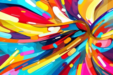 vibrant abstract pop art background with subtle color palette, generative AI
