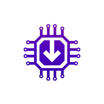 firmware update icon on white