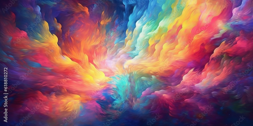 Canvas Prints abstract colorful background with watercolor