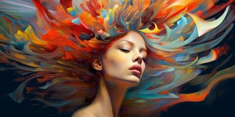 portrait of a woman with makeup