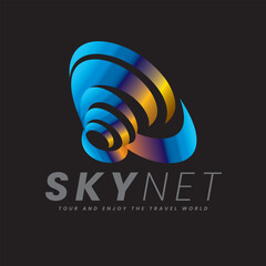 Sky Satellite World Dish Network Logo