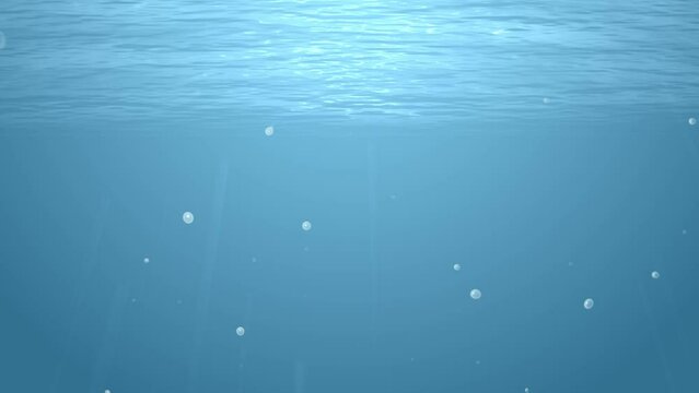 水中、海中の背景動画　テンプレート