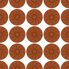 Pattern homemade cookie different taste in pastry biscuit
