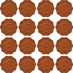 Pattern homemade cookie different taste in pastry biscuit