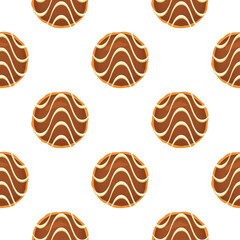 Pattern homemade cookie different taste in pastry biscuit
