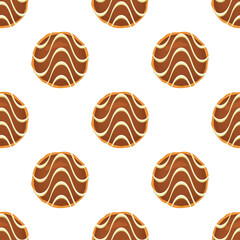 Pattern homemade cookie different taste in pastry biscuit