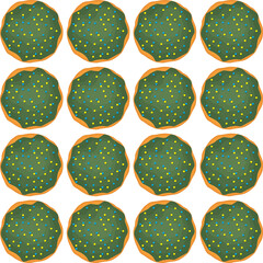 Pattern homemade cookie different taste in pastry biscuit