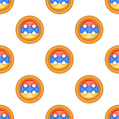 Pattern cookie with flag country Armenia in tasty biscuit