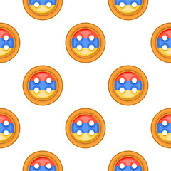 Pattern cookie with flag country Armenia in tasty biscuit