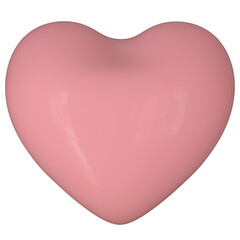 3D pink heart 